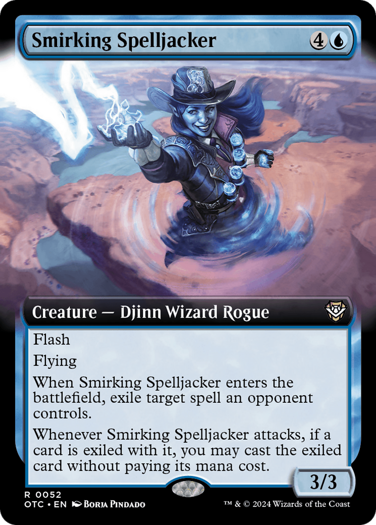 Smirking Spelljacker (Extended Art) [Outlaws of Thunder Junction Commander] | Devastation Store