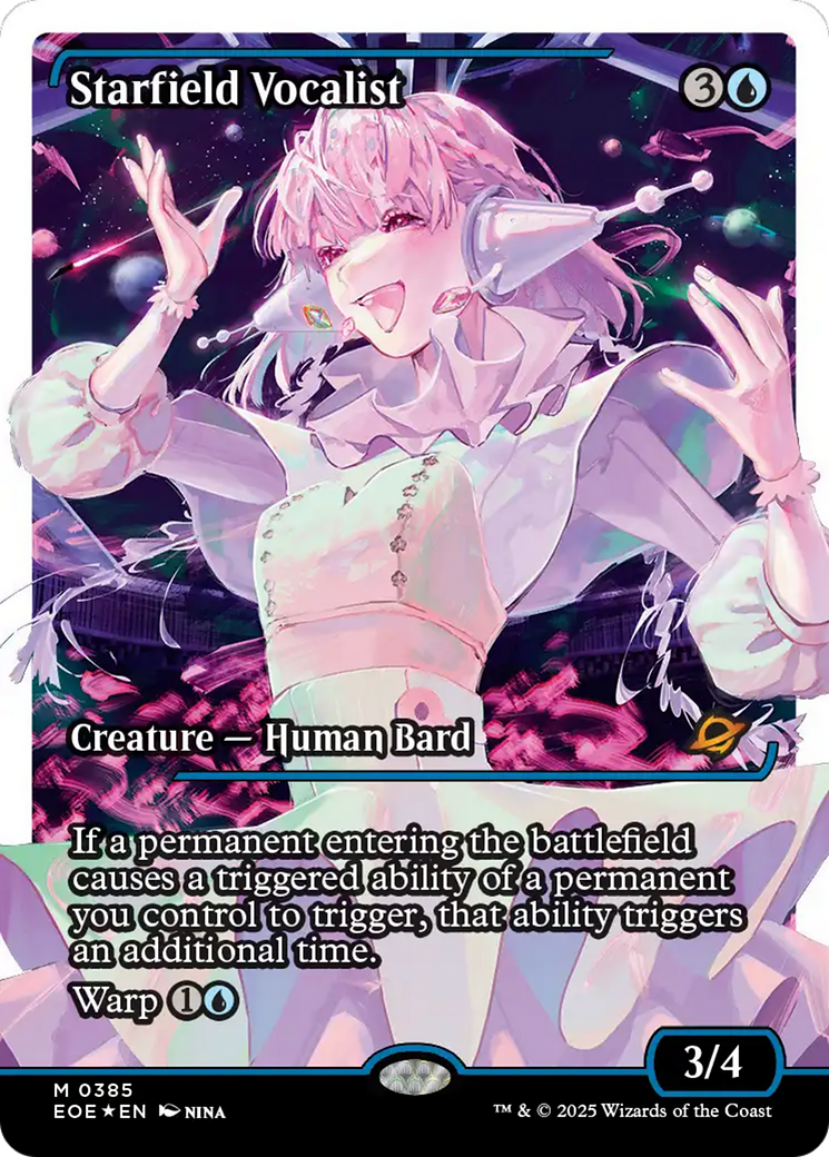 Starfield Vocalist (Showcase) (Fracture Foil) [Edge of Eternities] | Devastation Store