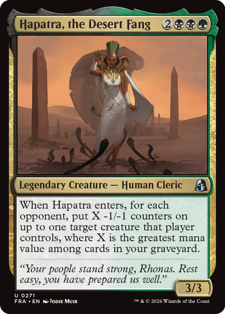 Hapatra, the Desert Fang [Reality Fracture] | Devastation Store