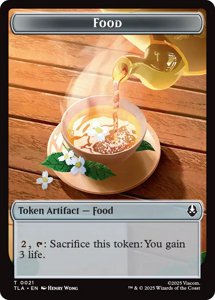 Clue (0018) // Food (0021) Double-Sided Tokens [Avatar: The Last Airbender Tokens] | Devastation Store