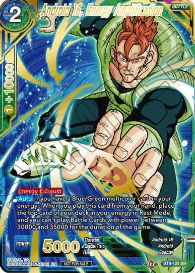 Android 16, Energy Amplification (Alternate Art Set 2021 Vol. 2) (BT8-121) [Tournament Promotion Cards] | Devastation Store