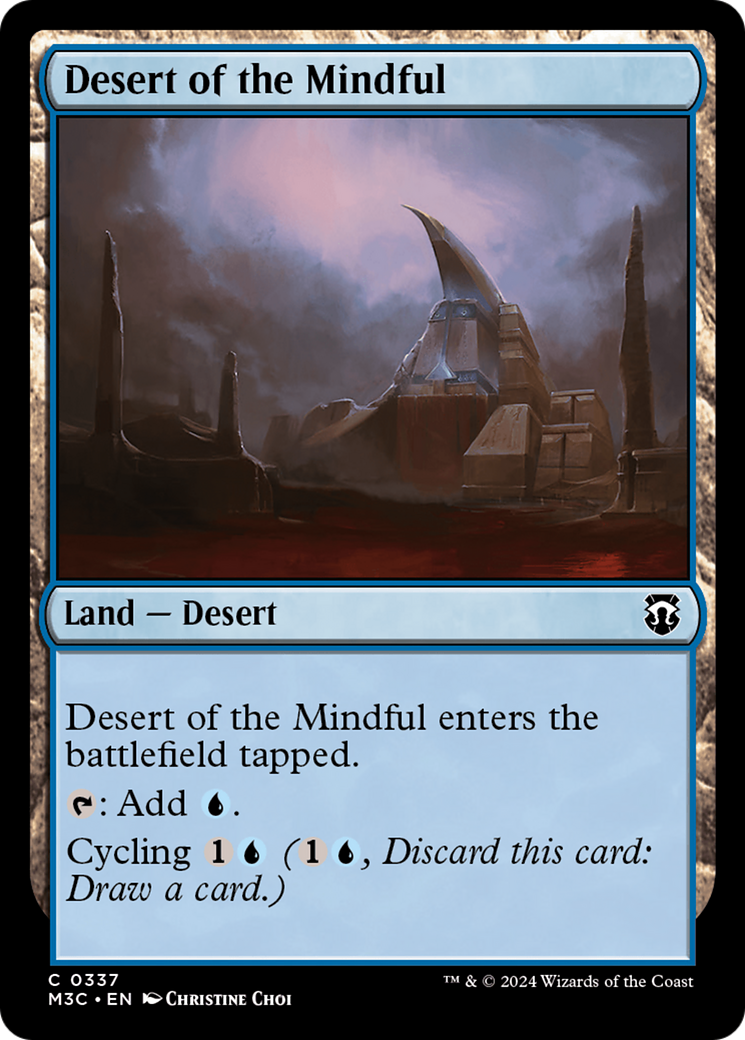 Desert of the Mindful (Ripple Foil) [Modern Horizons 3 Commander] | Devastation Store