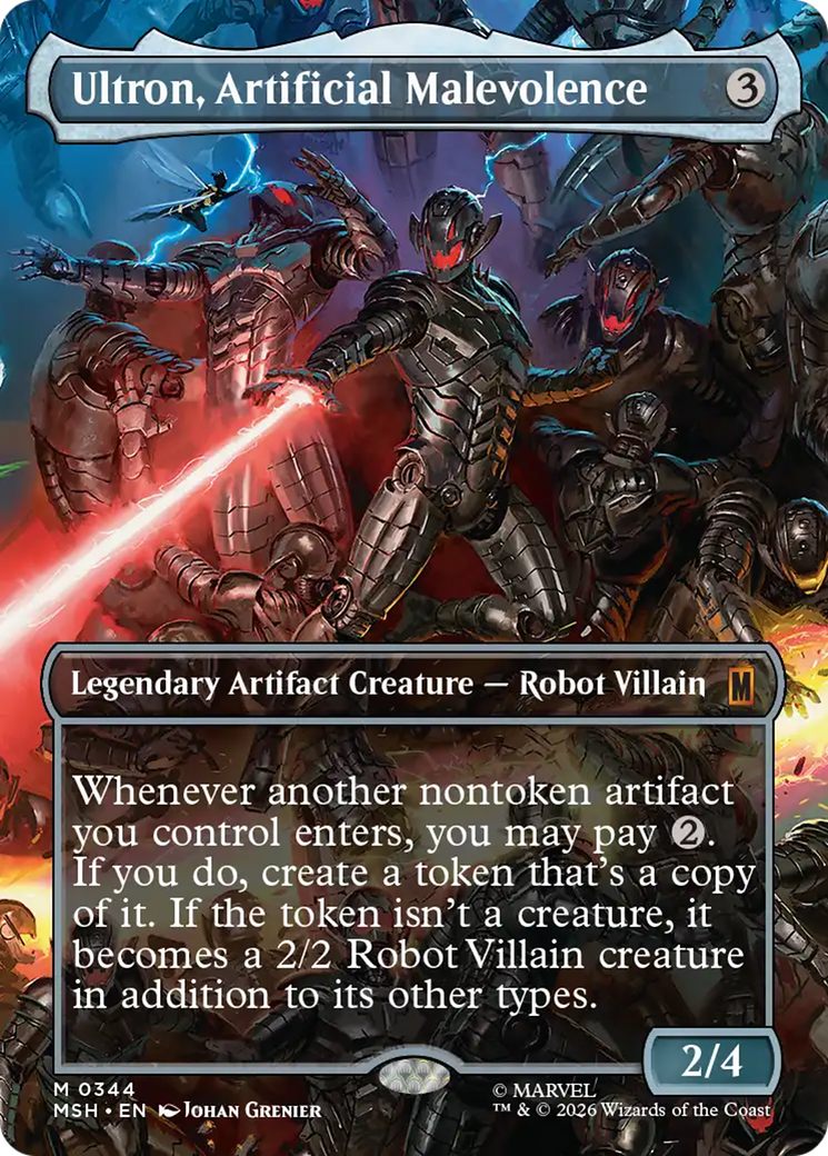 Ultron, Artificial Malevolence (Borderless) (0344) [Marvel Super Heroes] | Devastation Store
