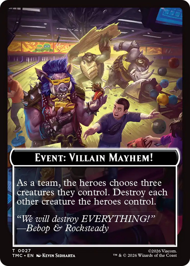 Event: Villain Mayhem! [Teenage Mutant Ninja Turtles Commander Tokens] | Devastation Store