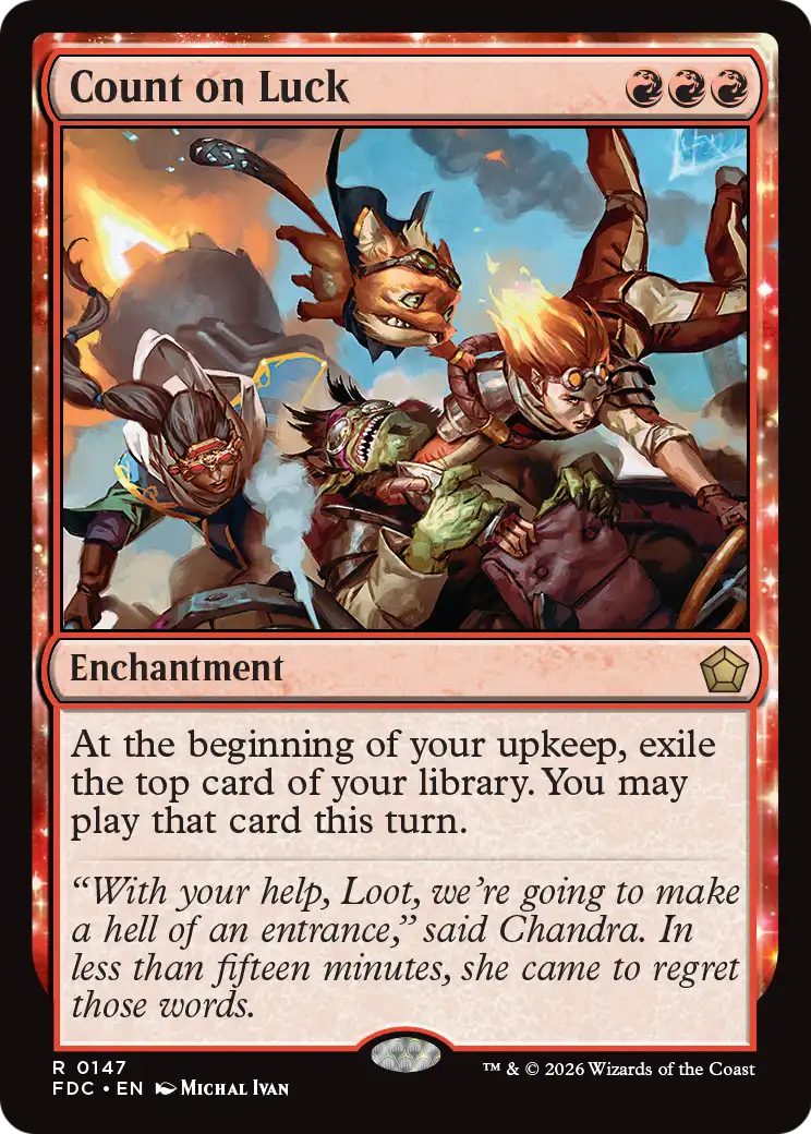 Count on Luck [Foundations Commander] | Devastation Store