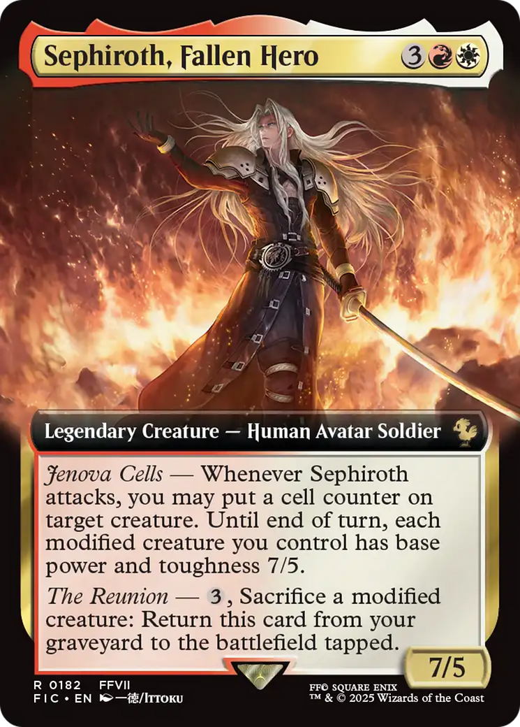 Sephiroth, Fallen Hero (Extended Art) [FINAL FANTASY Commander] | Devastation Store