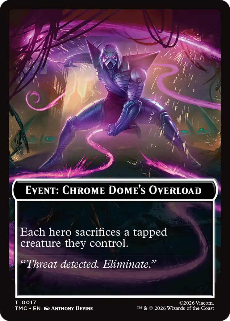Event: Chrome Dome's Overload [Teenage Mutant Ninja Turtles Commander Tokens] | Devastation Store