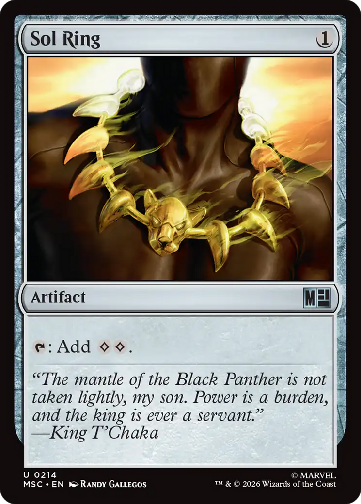 Sol Ring (0214) (Surge Foil) [Marvel Super Heroes Commander] | Devastation Store