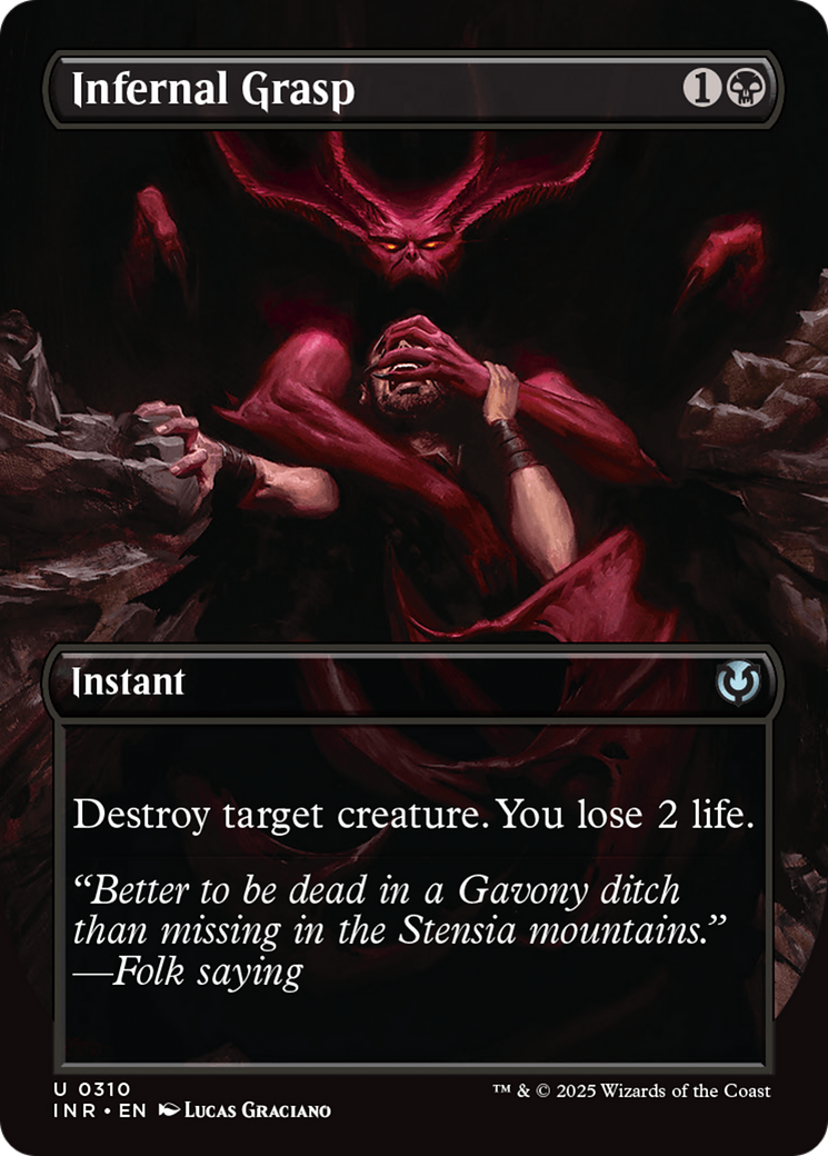 Infernal Grasp (Borderless) [Innistrad Remastered] | Devastation Store
