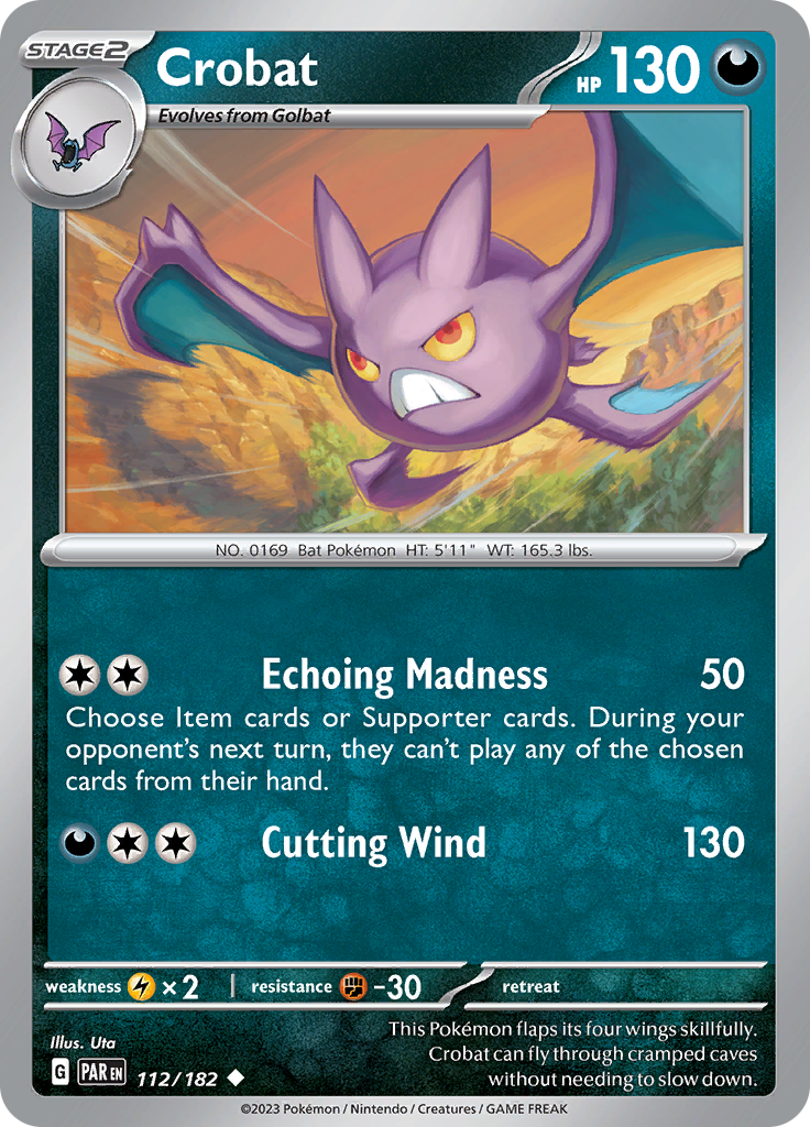 Crobat (112/182) [Scarlet & Violet: Paradox Rift] | Devastation Store