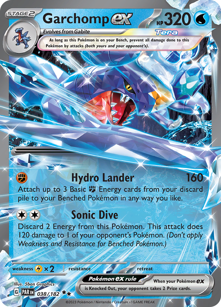 Garchomp ex (038/182) [Scarlet & Violet: Paradox Rift] | Devastation Store