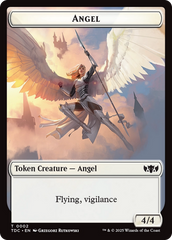 Angel // Spirit Double-Sided Token [Tarkir: Dragonstorm Commander Tokens] | Devastation Store
