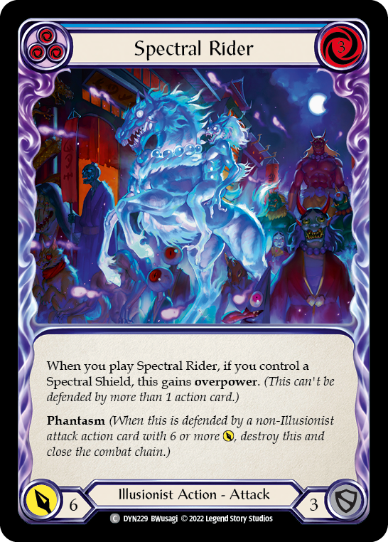 Spectral Rider (Blue) [DYN229] (Dynasty) | Devastation Store