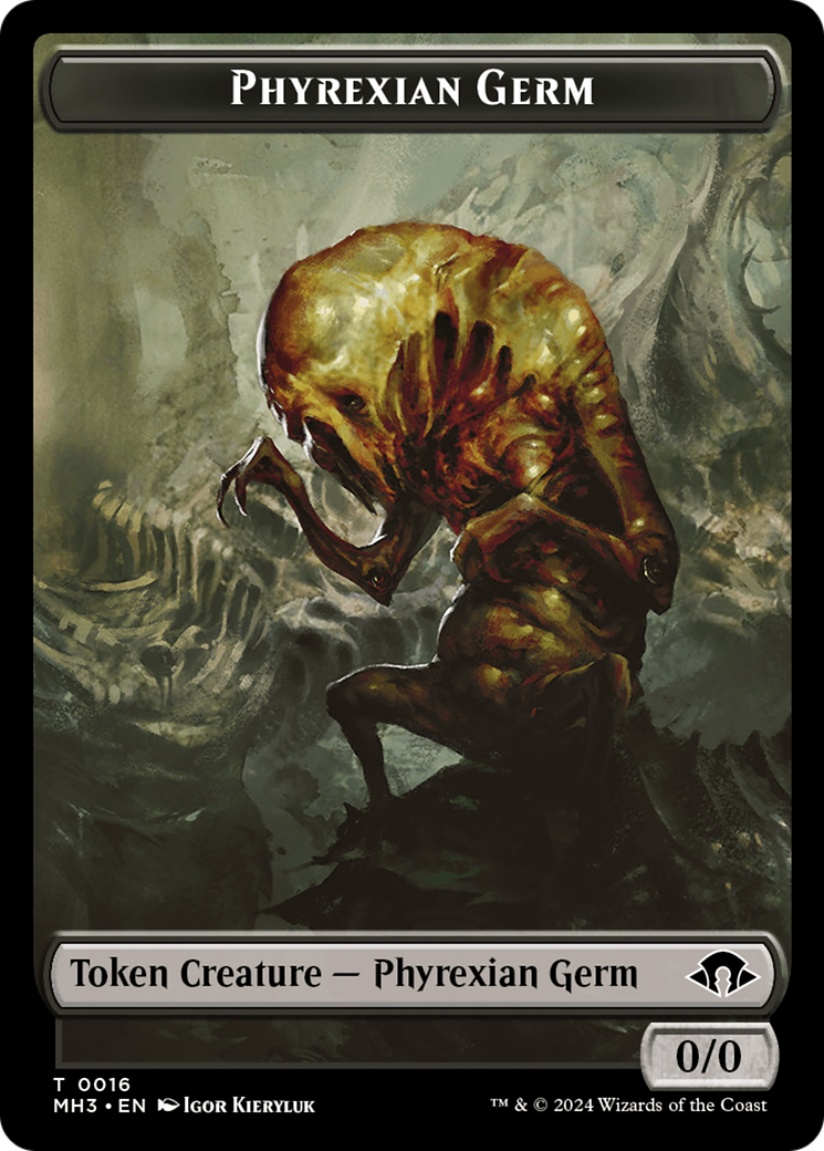 Phyrexian Germ // Plant Double-Sided Token [Modern Horizons 3 Tokens] | Devastation Store