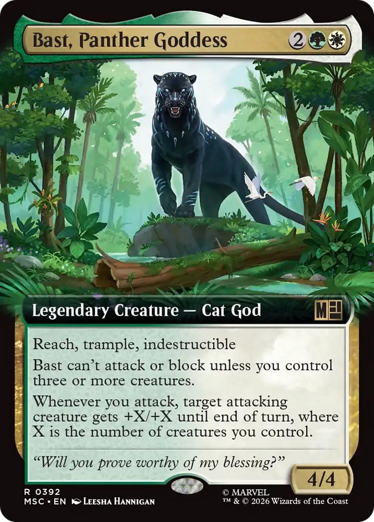 Bast, Panther Goddess (Extended Art) [Marvel Super Heroes Commander] | Devastation Store