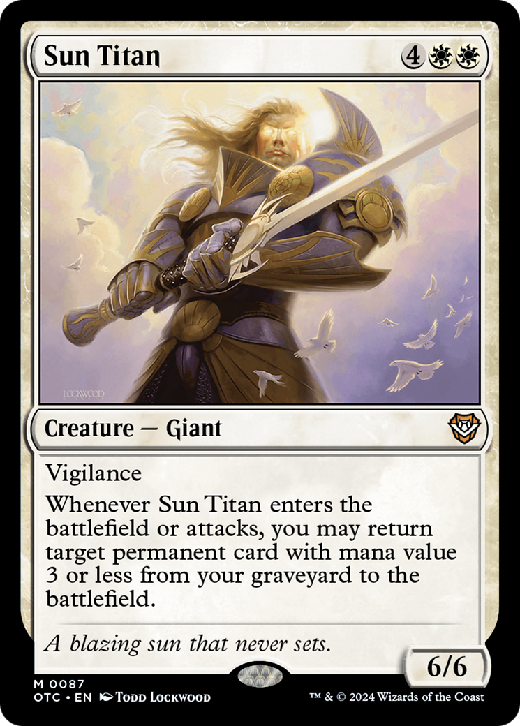 Sun Titan [Outlaws of Thunder Junction Commander] | Devastation Store