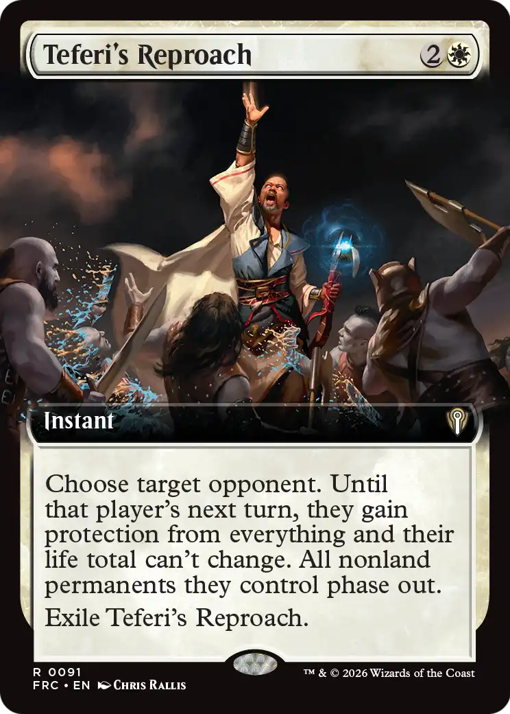 Teferi's Reproach (Extended Art) [Reality Fracture Commander] | Devastation Store
