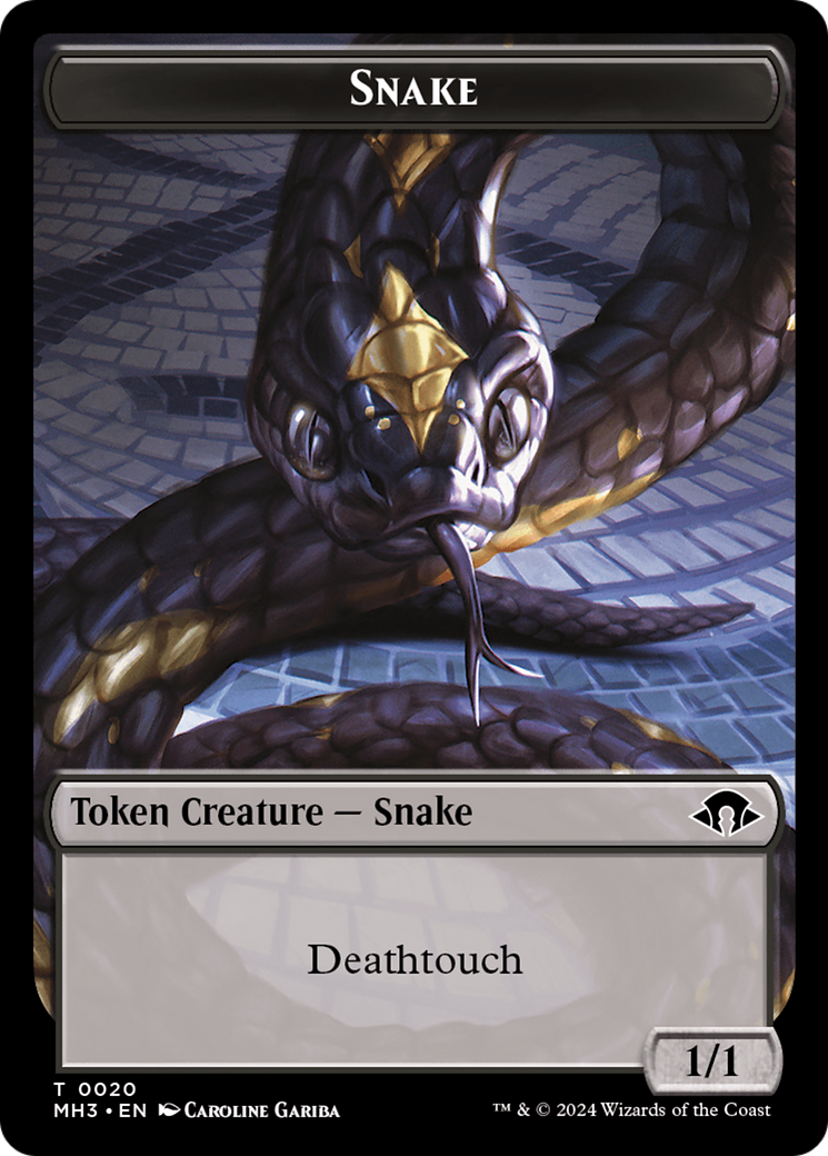 Snake Token [Modern Horizons 3 Tokens] | Devastation Store