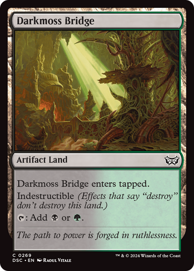 Darkmoss Bridge [Duskmourn: House of Horror Commander] | Devastation Store