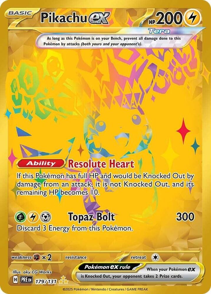 Pikachu ex (179/131) [Scarlet & Violet: Prismatic Evolutions] | Devastation Store