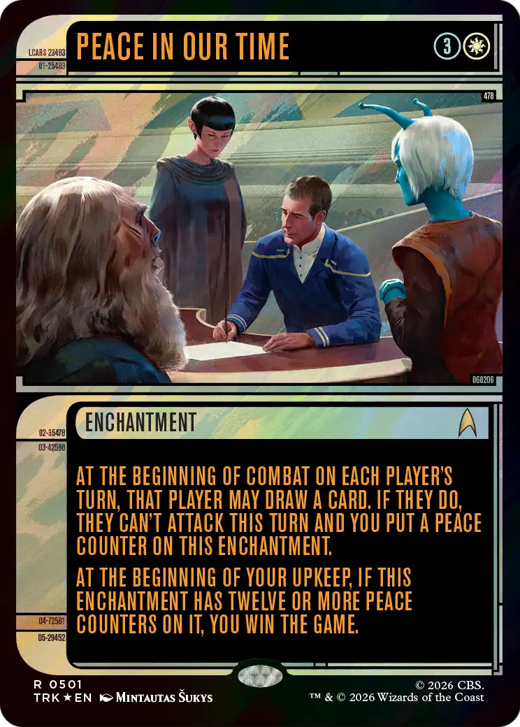 Peace in Our Time (Showcase) (Surge Foil) [Star Trek] | Devastation Store