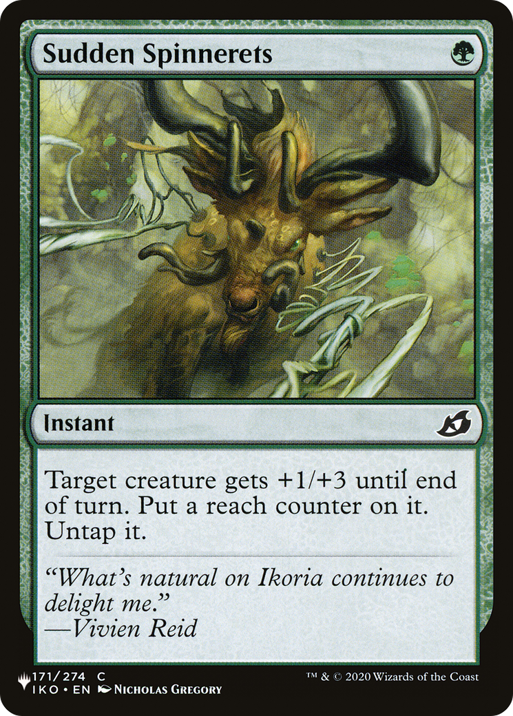 Sudden Spinnerets [The List Reprints] | Devastation Store