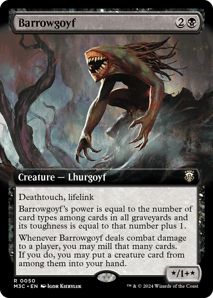 Barrowgoyf (Extended Art) (Ripple Foil) [Modern Horizons 3 Commander] | Devastation Store