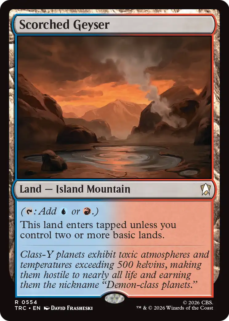 Scorched Geyser (Surge Foil) [Star Trek Commander] | Devastation Store