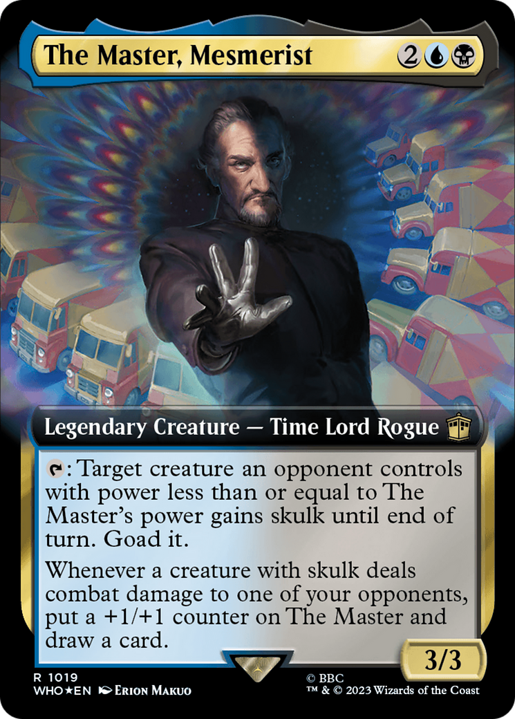 The Master, Mesmerist (Extended Art) (Surge Foil) [Doctor Who] | Devastation Store