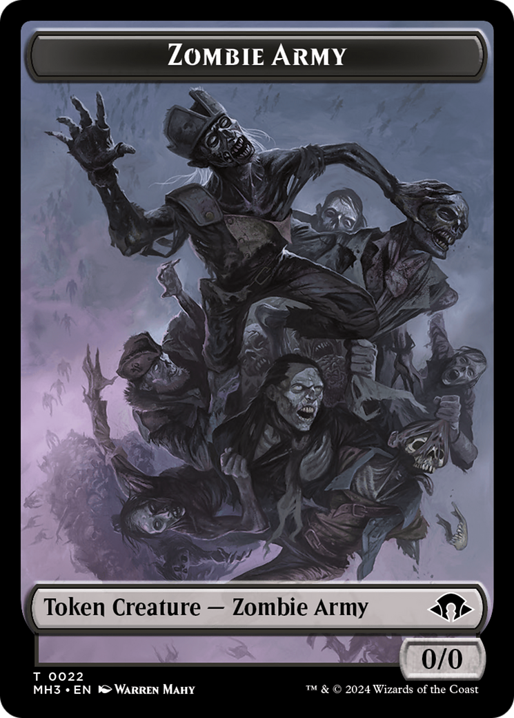 Zombie Army Token [Modern Horizons 3 Tokens] | Devastation Store