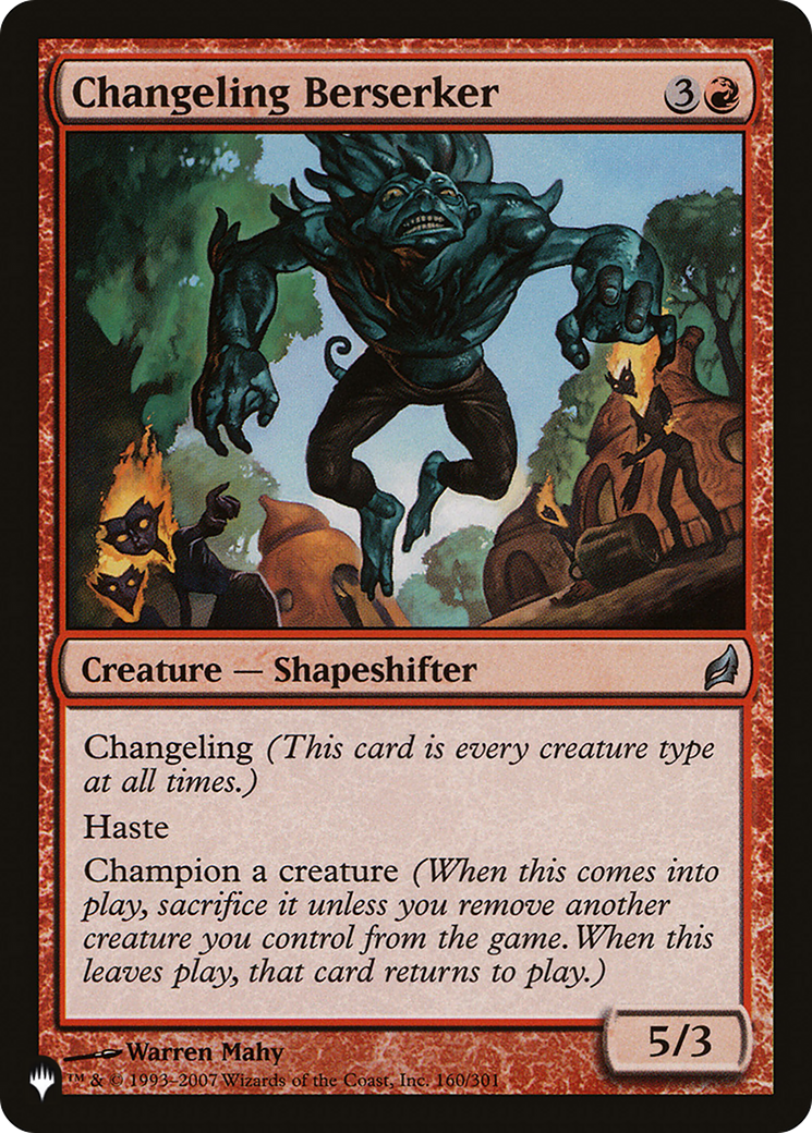 Changeling Berserker [The List Reprints] | Devastation Store