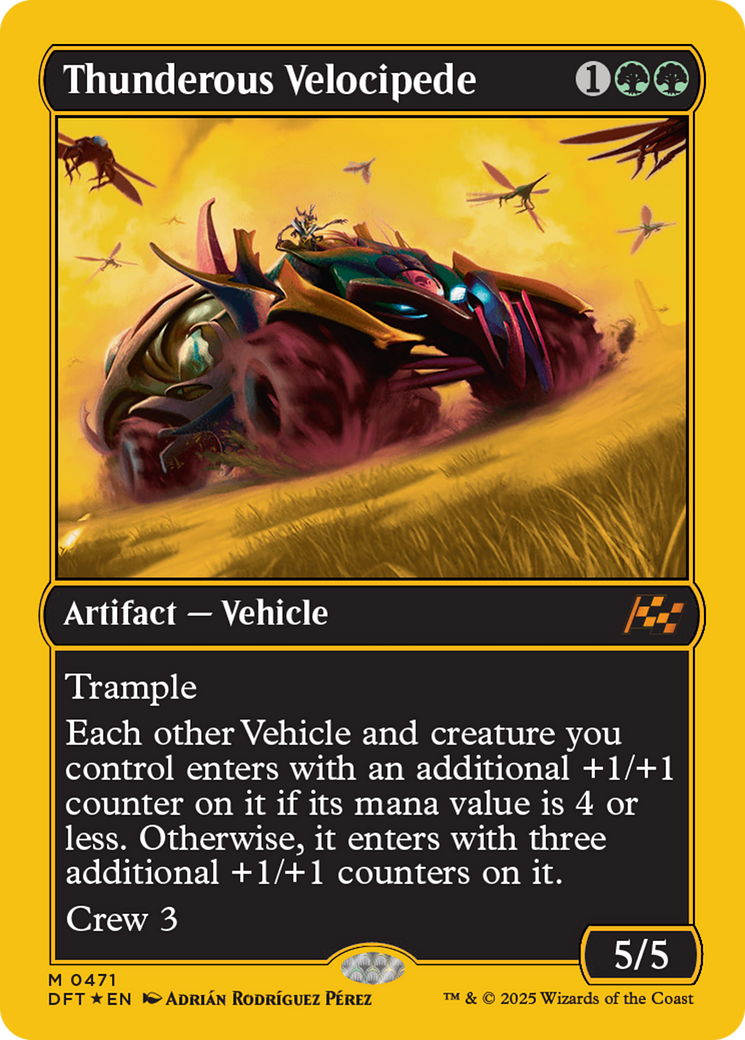Thunderous Velocipede (First-Place Foil) [Aetherdrift] | Devastation Store