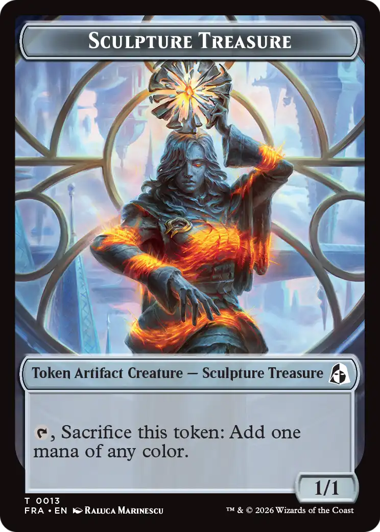 Sculpture Treasure // Beast Double-Sided Token [Reality Fracture Tokens] | Devastation Store