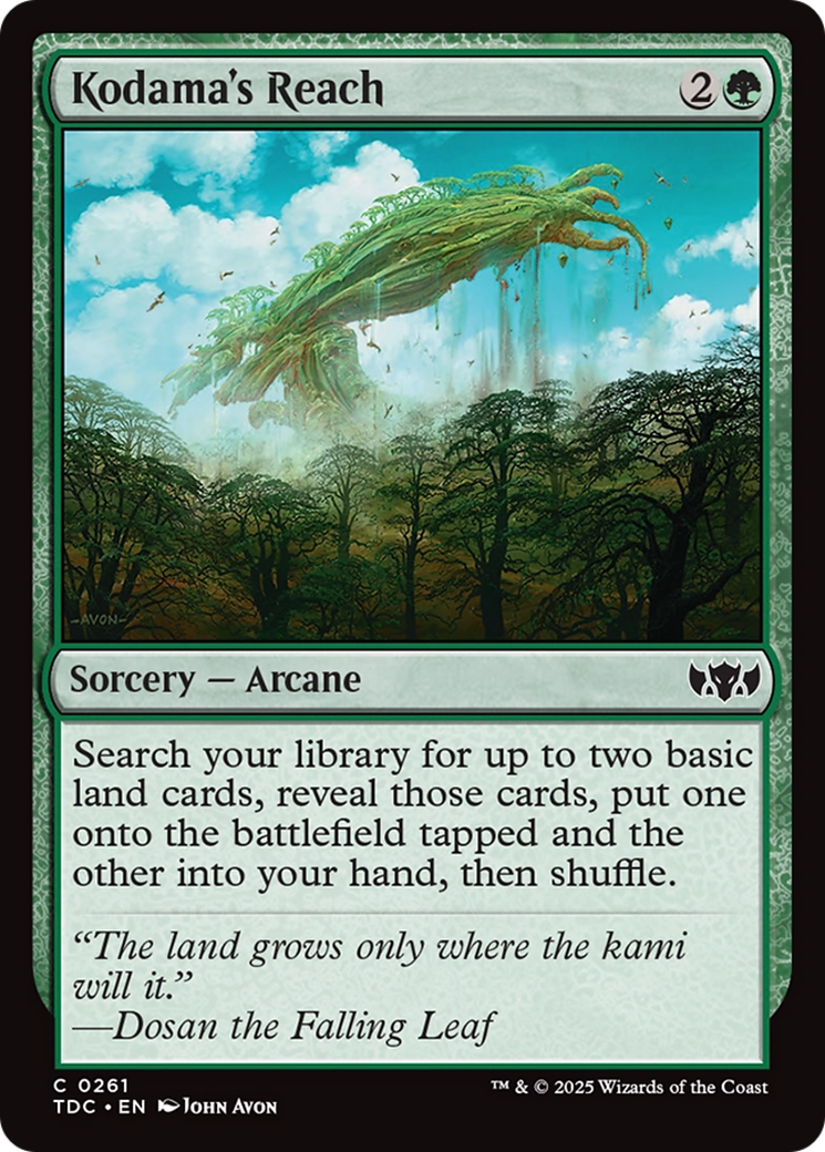 Kodama's Reach [Tarkir: Dragonstorm Commander] | Devastation Store