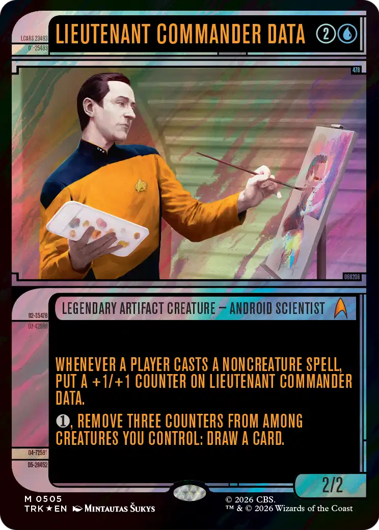 Lieutenant Commander Data (Showcase) (Surge Foil) [Star Trek] | Devastation Store
