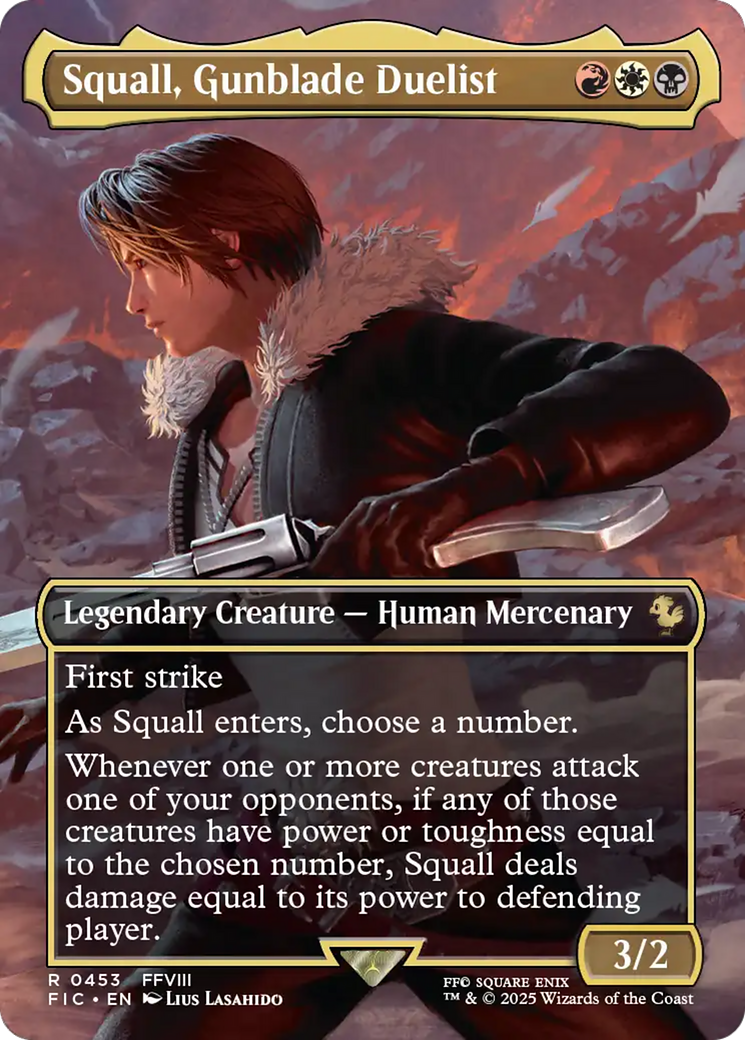 Squall, Gunblade Duelist (Borderless) [FINAL FANTASY Commander] | Devastation Store