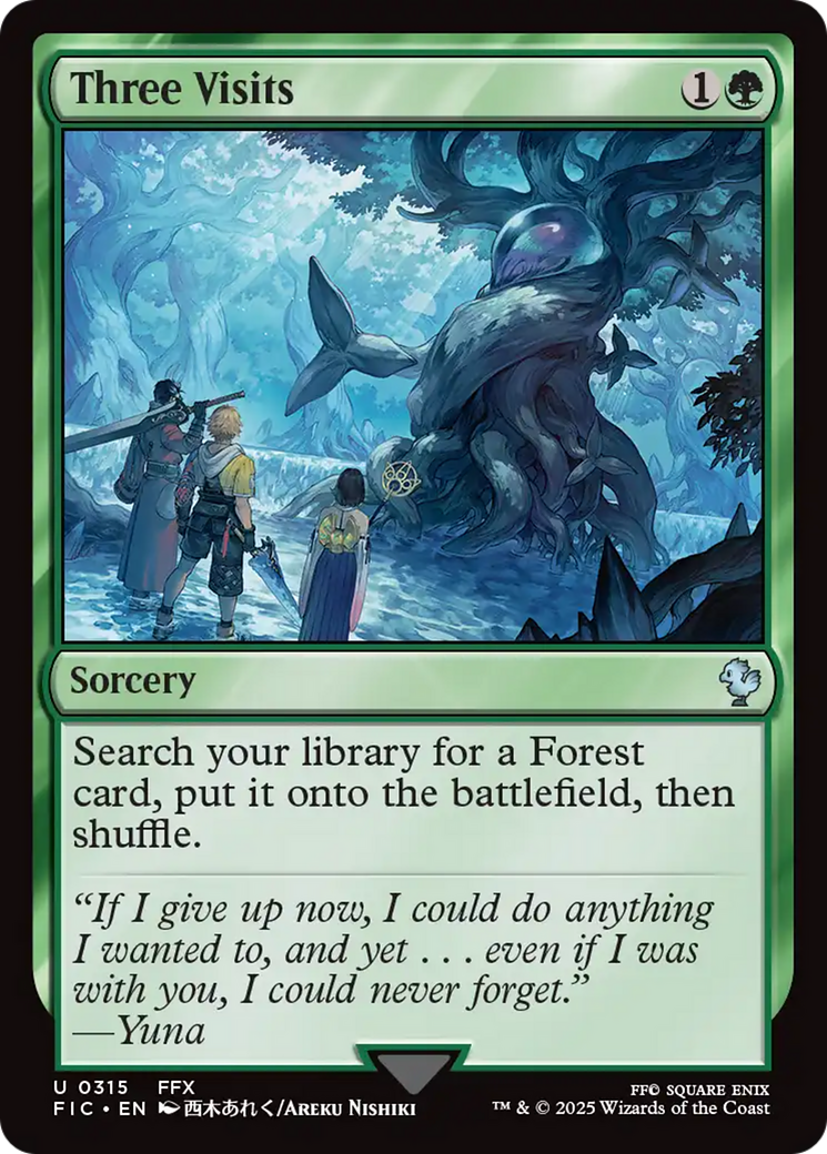 Three Visits [FINAL FANTASY Commander] | Devastation Store