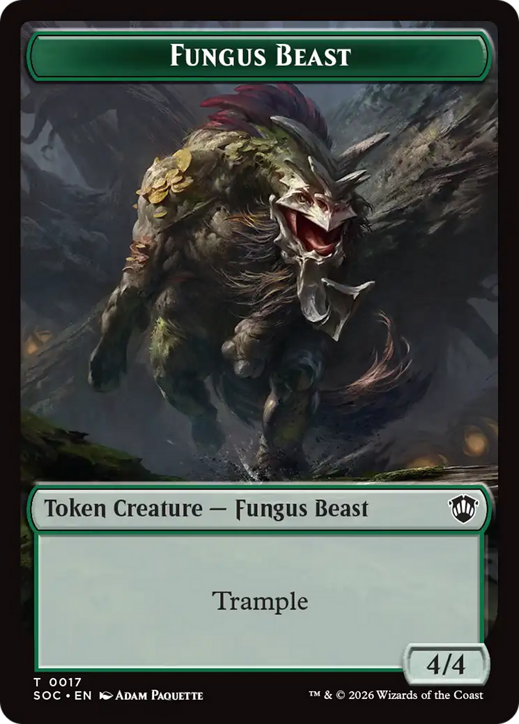 Goat // Fungus Beast Double-Sided Token [Secrets of Strixhaven Commander Tokens] | Devastation Store