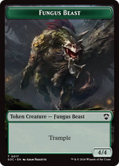 Goat // Fungus Beast Double-Sided Token [Secrets of Strixhaven Commander Tokens] | Devastation Store