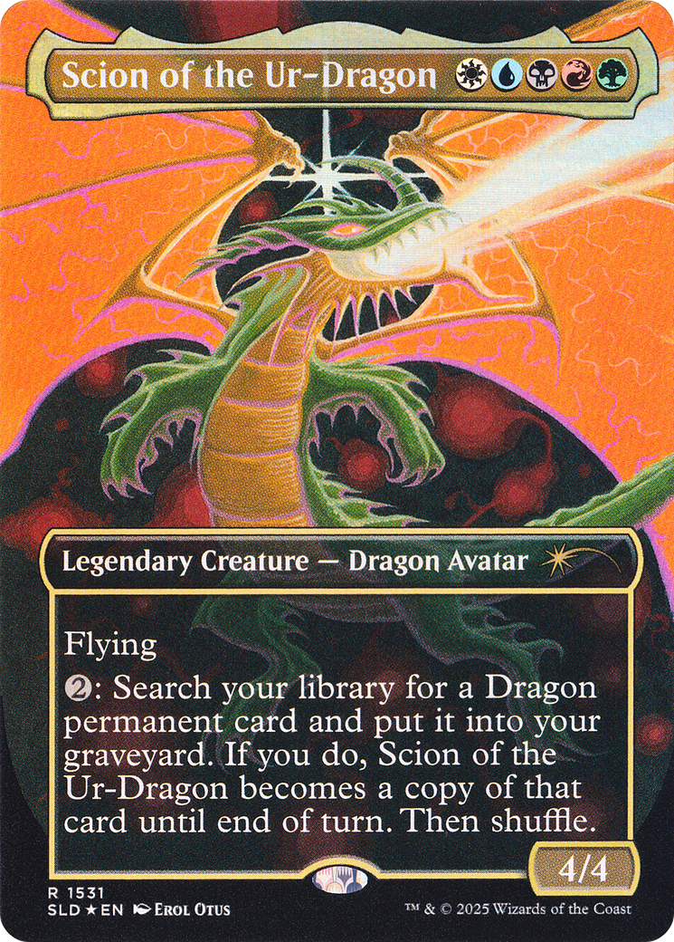 Scion of the Ur-Dragon (Rainbow Foil) [Secret Lair Drop Series] | Devastation Store
