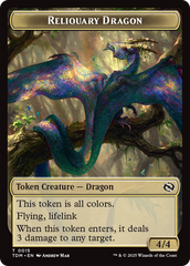 Reliquary Dragon // Dragon (0011) Double-Sided Token [Tarkir: Dragonstorm Tokens] | Devastation Store