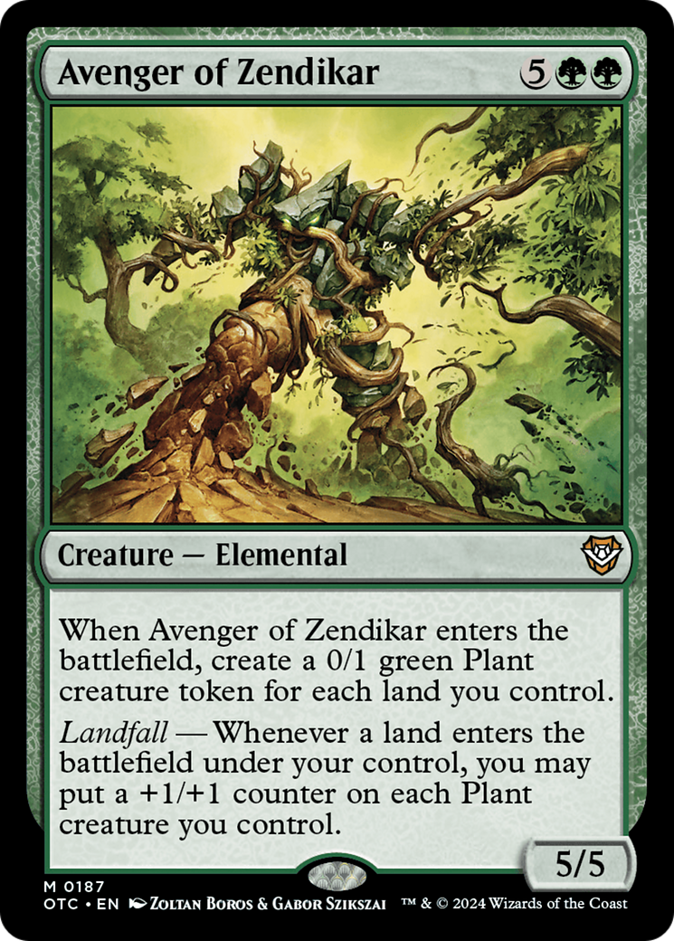 Avenger of Zendikar [Outlaws of Thunder Junction Commander] | Devastation Store