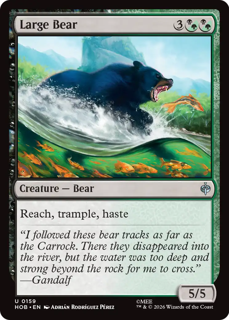 Large Bear [The Hobbit] | Devastation Store