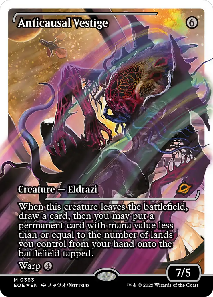 Anticausal Vestige (Showcase) (Fracture Foil) [Edge of Eternities] | Devastation Store