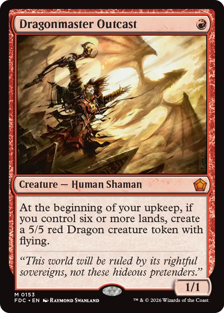 Dragonmaster Outcast [Foundations Commander] | Devastation Store