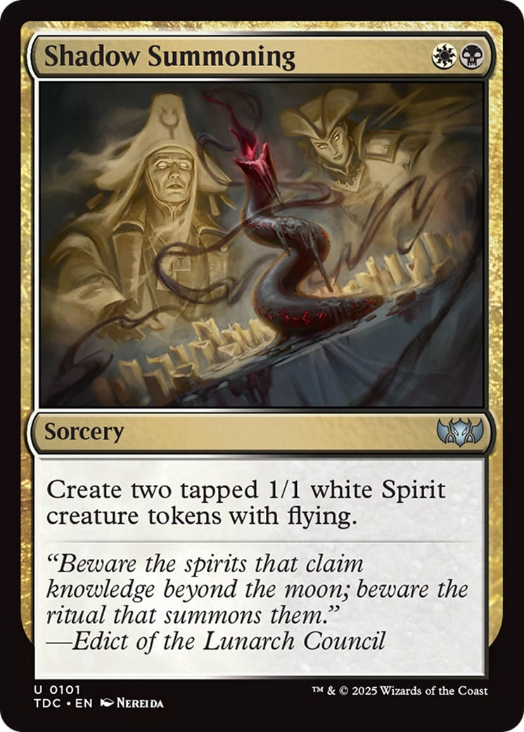 Shadow Summoning [Tarkir: Dragonstorm Commander] | Devastation Store