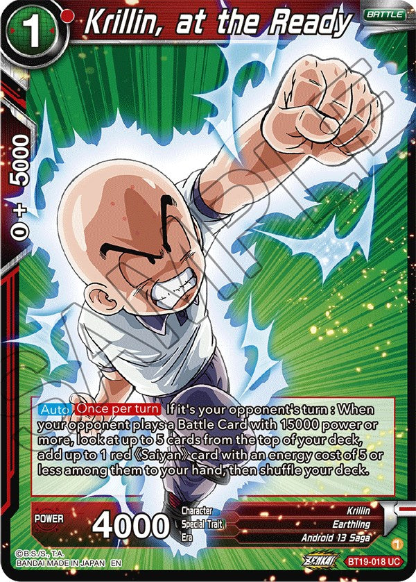 Krillin, at the Ready (BT19-018) [Fighter's Ambition] | Devastation Store