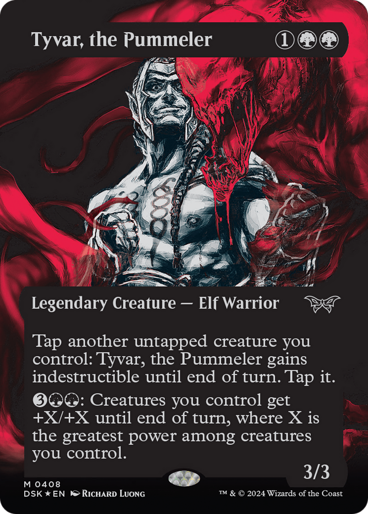 Tyvar, the Pummeler (Showcase) (Textured) [Duskmourn: House of Horror] | Devastation Store