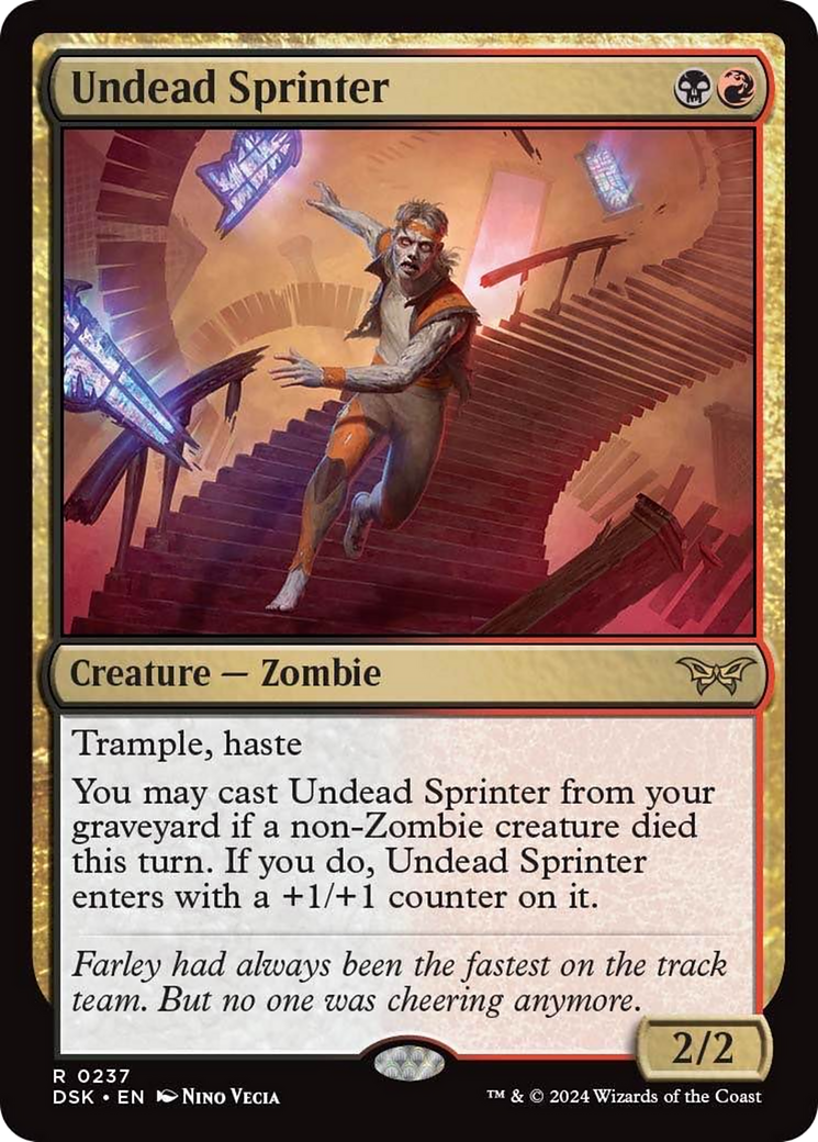 Undead Sprinter [Duskmourn: House of Horror] | Devastation Store