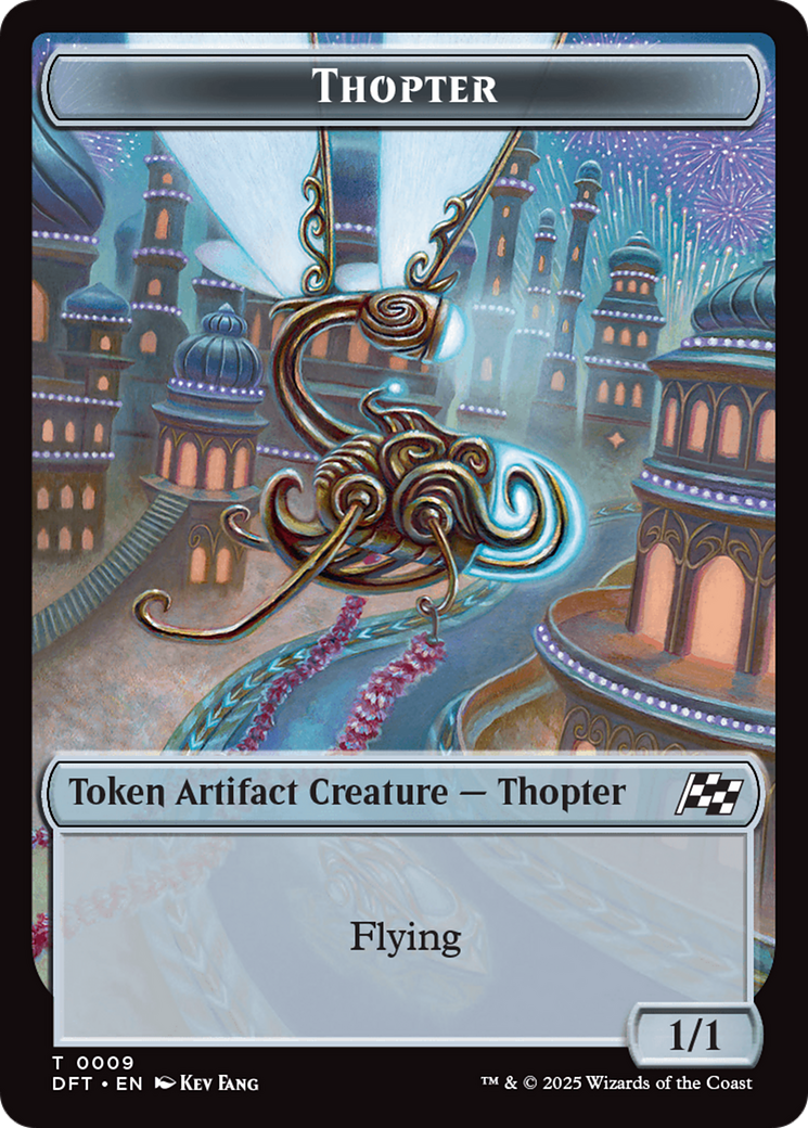 Thopter (0009) // Treasure Double-Sided Token [Aetherdrift Tokens] | Devastation Store